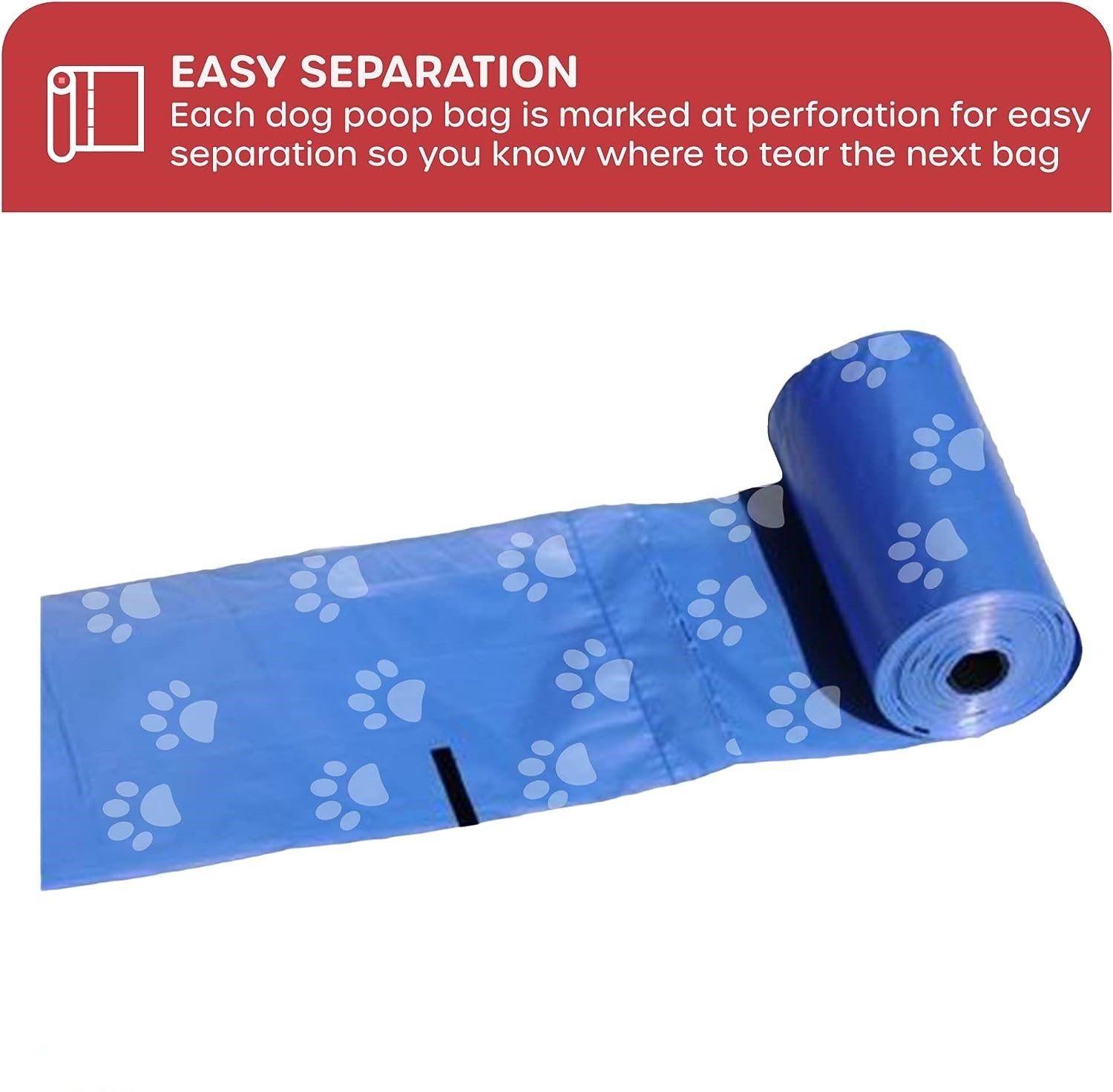 150-Count Biodegradable Dog Poop Bags with Bone Dispenser - Extra Thick Leak-Proof Pet Supplies — image 4