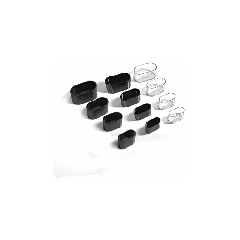 Chair Leg Caps,Oval Silicone Furniture Feet Pads Cover Table Protectors Floor Scratches,8-24 pcs-Transparent/24 pcs — image 4