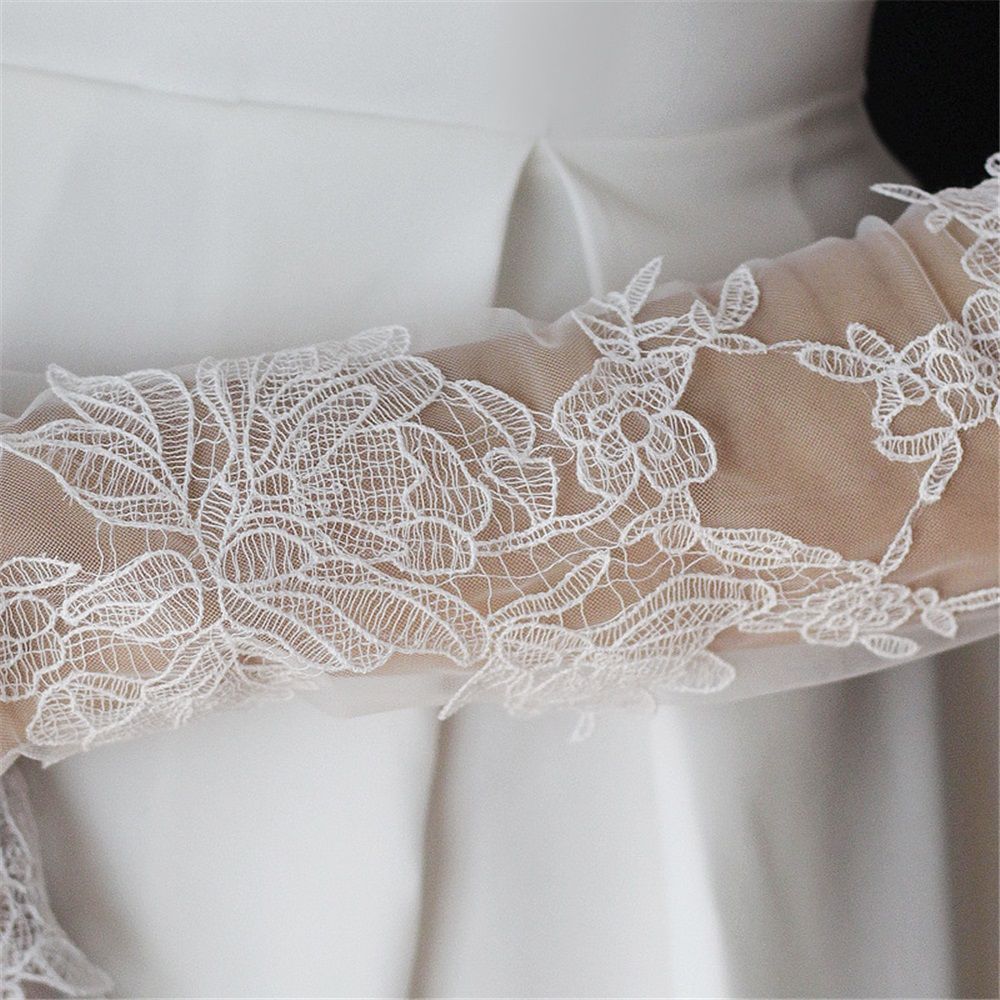 Women's Lace Fingerless Gloves Bridal Elbow Length Long Gloves Opera Evening Wedding Tea Party Prom Cosplay — image 4