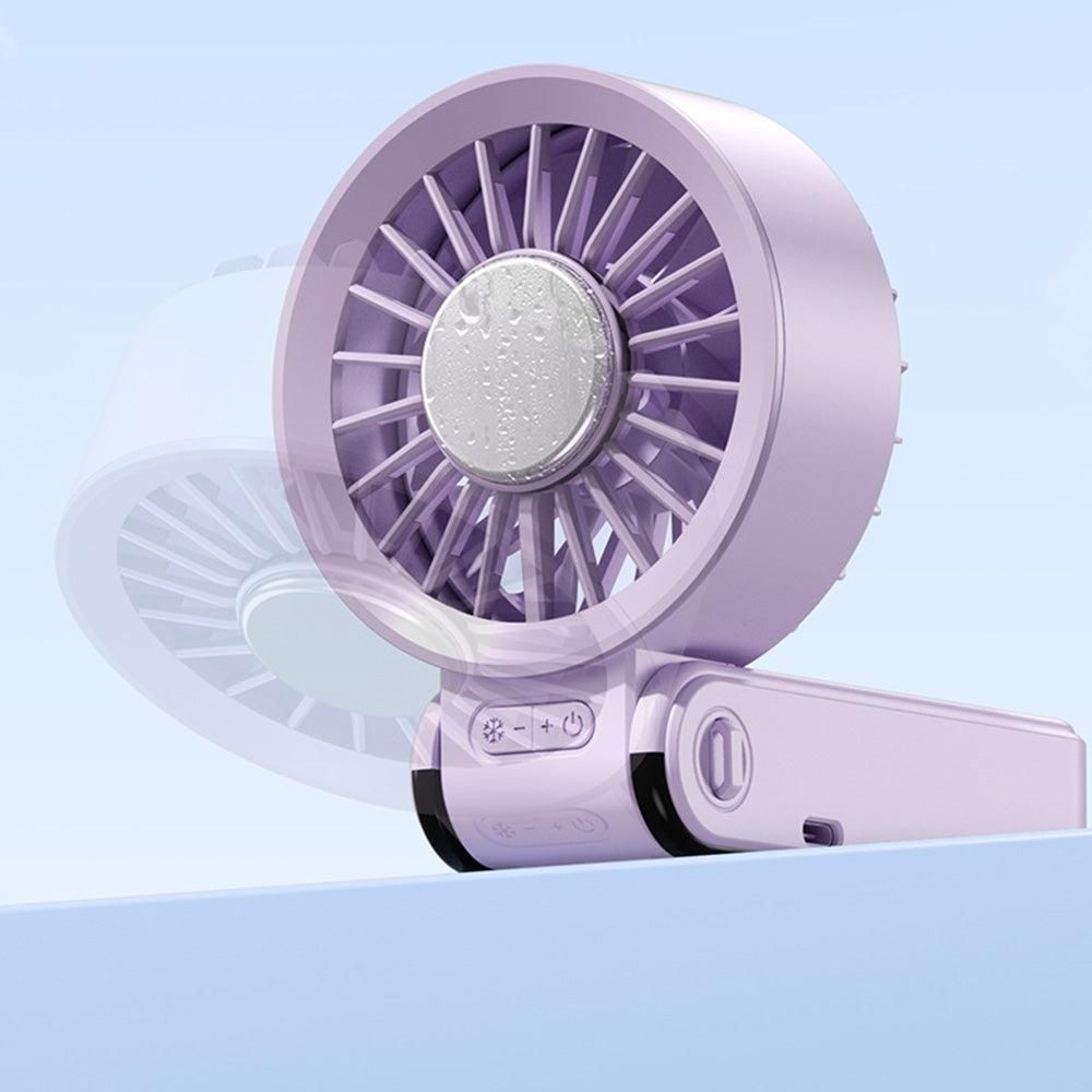 Handheld Foldable High-Speed Fan - Portable for Travel Outdoor Home and Office Lavender Purple โ image 4