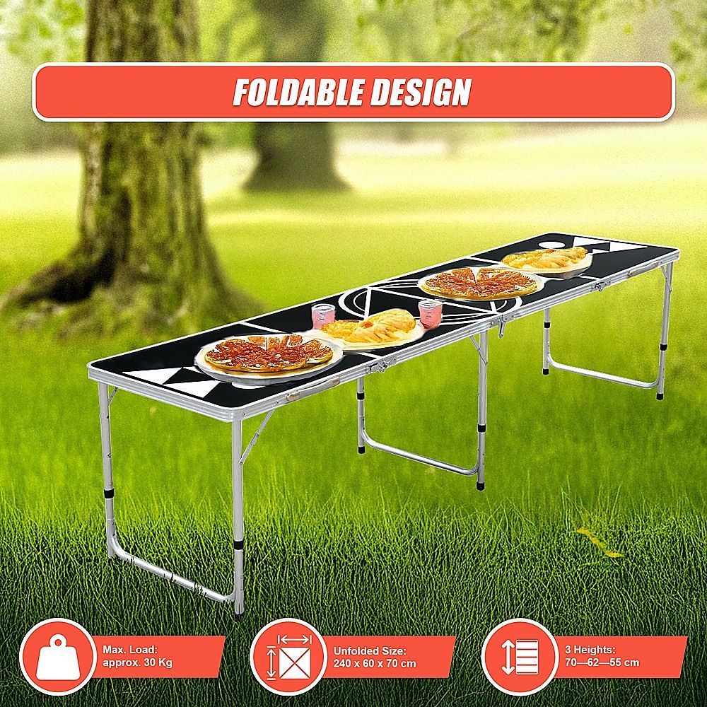 Professional 8ft Beer Pong Table Drinking Game โ image 6