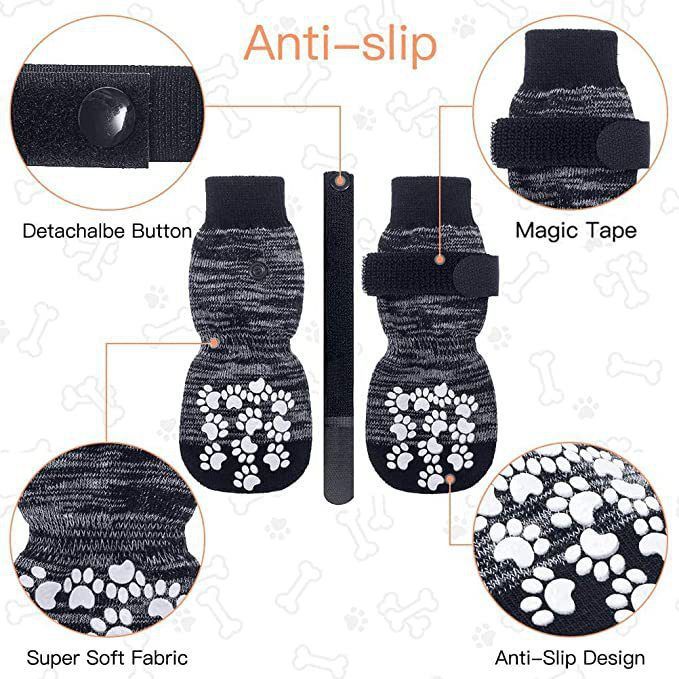 Dog Socks Anti Slip Cotton Large Size โ image 2