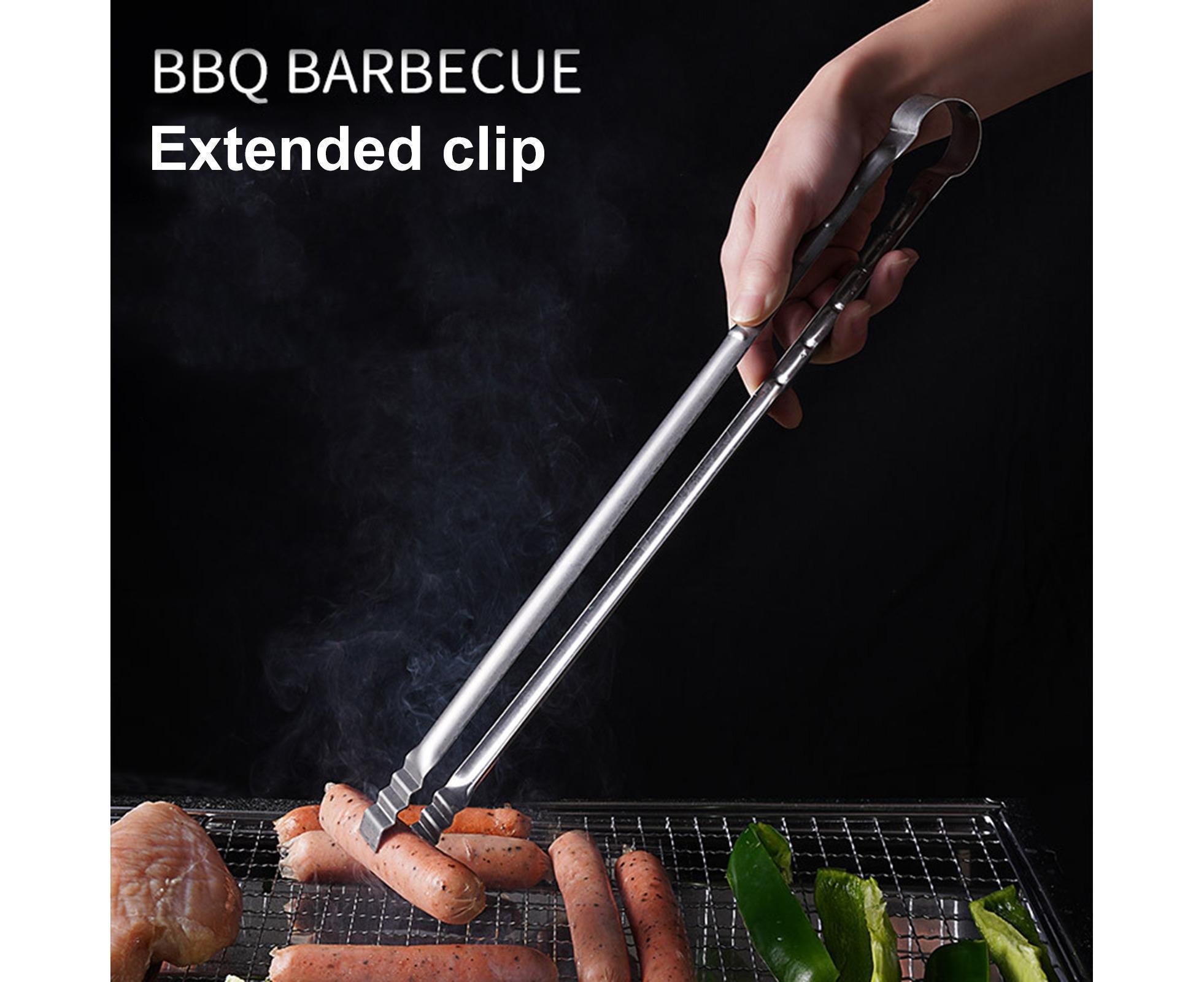 Barbecue Clip Heat Resistant Stainless Steel Food Clip-L — image 2