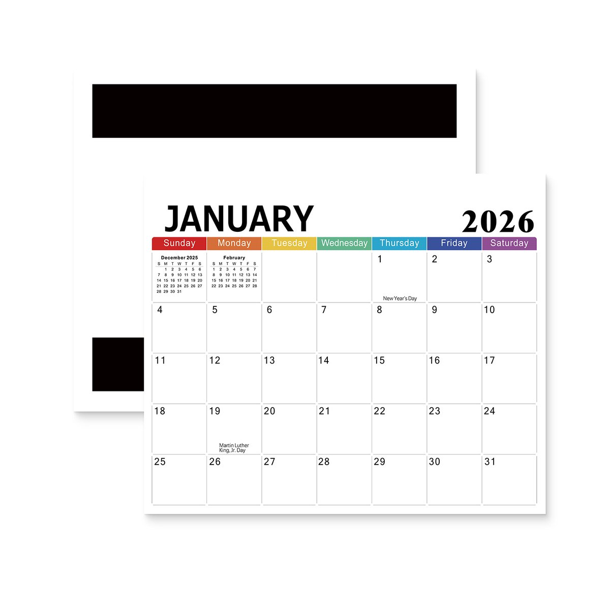 2026-2027 Magnetic Fridge Calendar - Agenda Calendar 2026 - Calendar 2026 Weekly Calendar - 18 Month Planning Board (Jan 2026 - Jun 2027) - Large Format 30x25