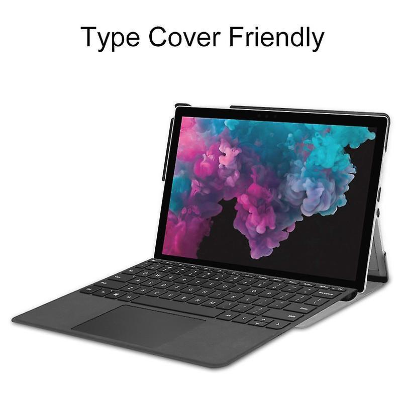 Case Ultra thin folio PU leather shell for Surface Pro 7 Grey — image 3