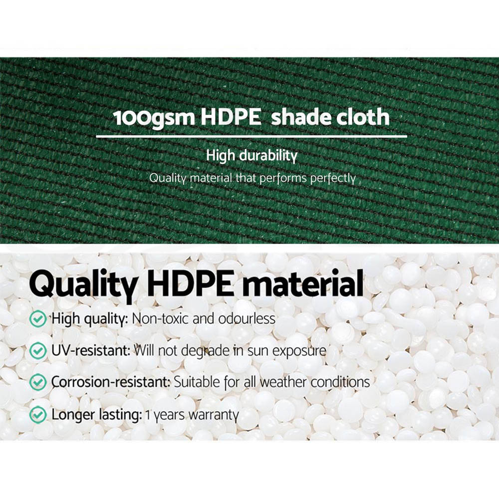 Instahut 50% Shade Cloth 1.83x50m Shadecloth Sail Heavy Duty Green โ image 5