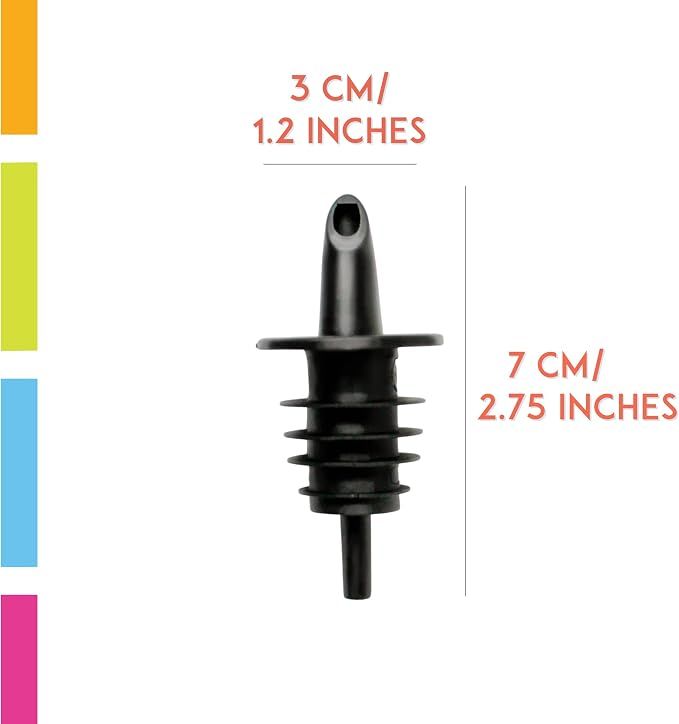 Shaved Ice Syrup Precise Control Bottle Pourers, 10-Pack | Professional Pour Spouts, For Snow Cone & Drink Flavors — image 2