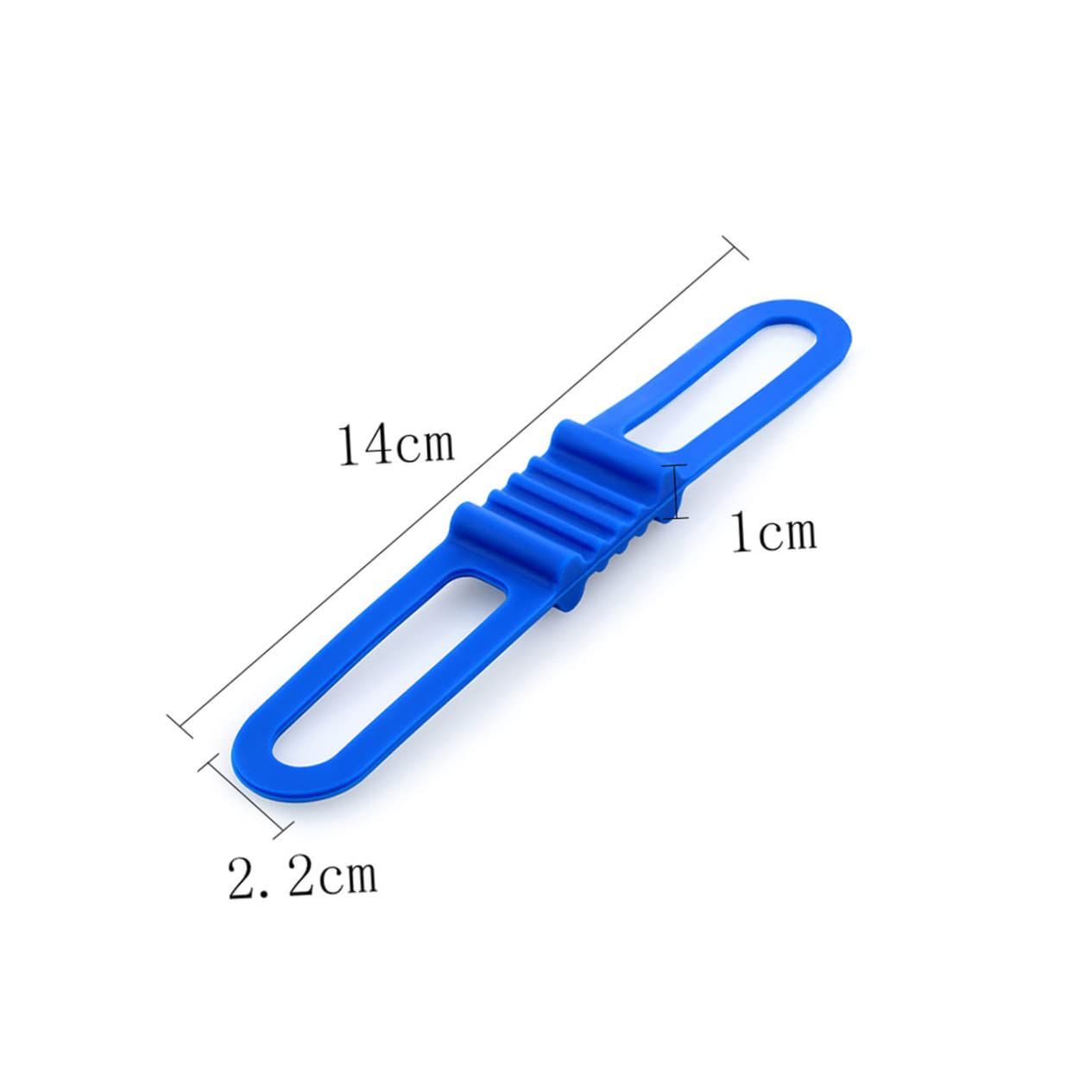 6pcsBandage Phone Strap Tie Ribbon Silicone Band Flashlight Mount Holder Secure Bike Attachment Bike Band Flashlight Light Stand โ image 3