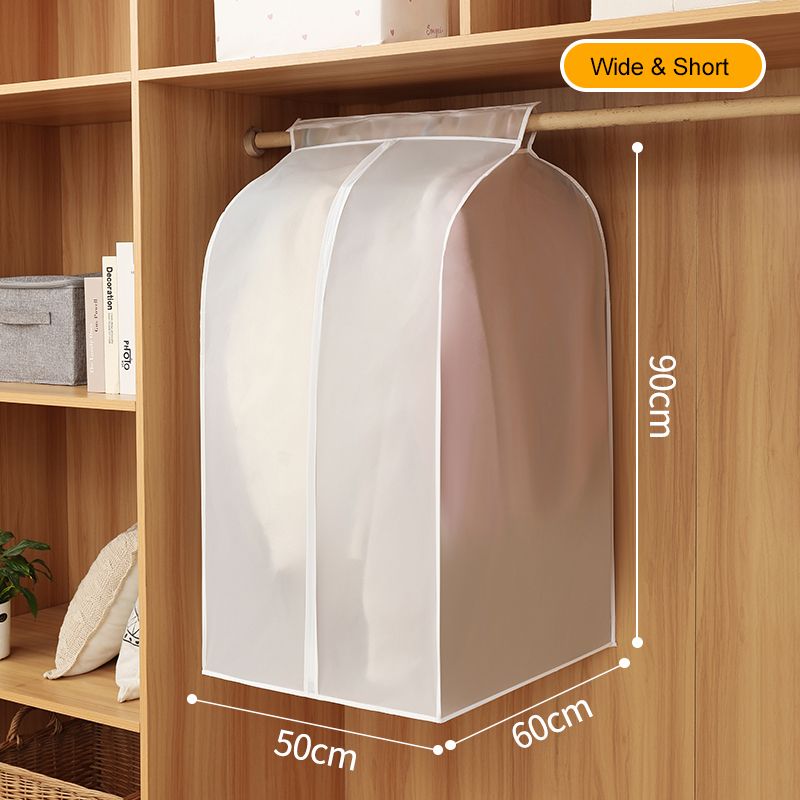 Garment Bags-proof Dust Cover Coat Hanging Clothes Storage Bag Premium Thickened Clothing Organizer Moisture-proof Dust โ image 5
