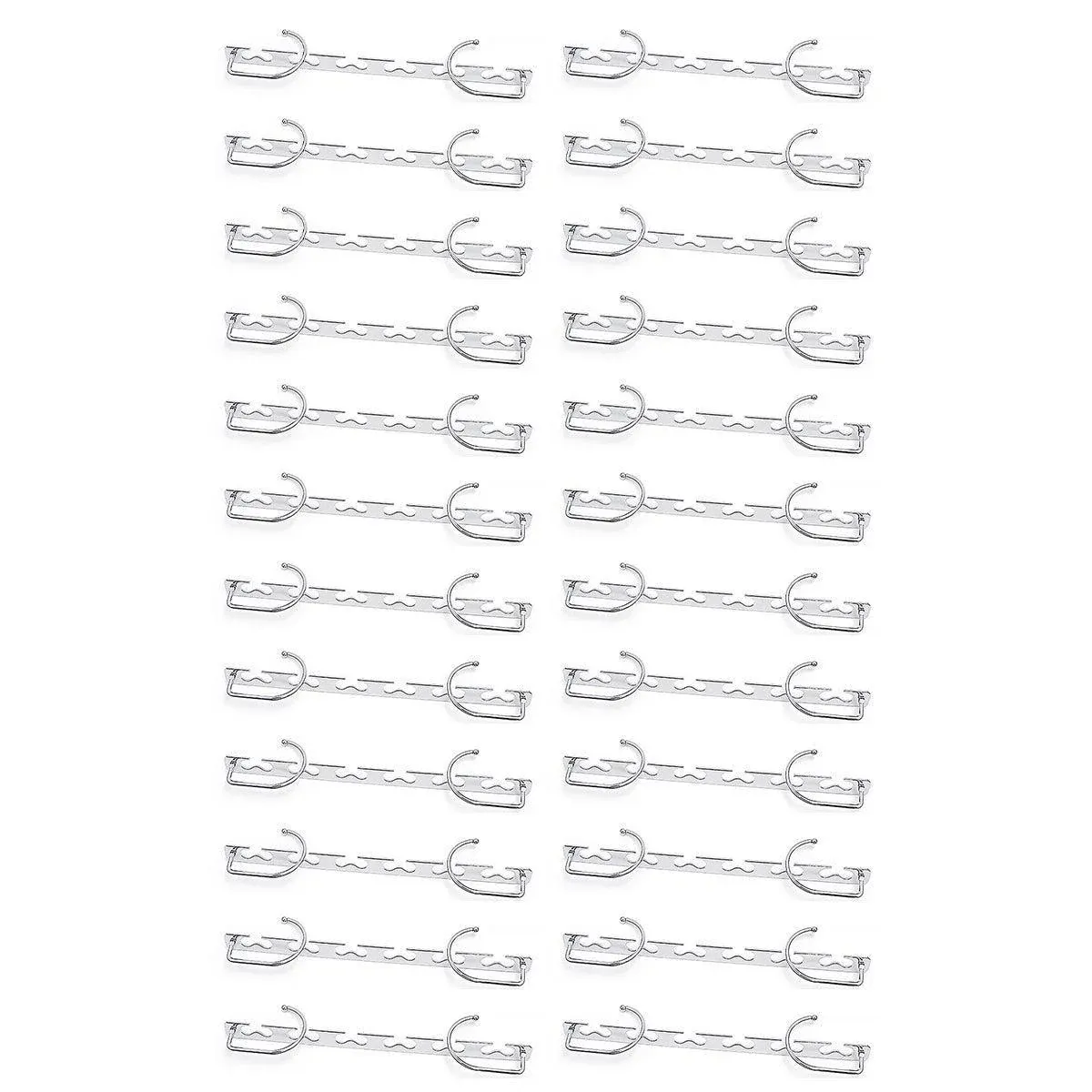 Clothes Hanger Space Saving Hook Folding Wardrobe Multipurpose Rack Coat Pants - 24PCS