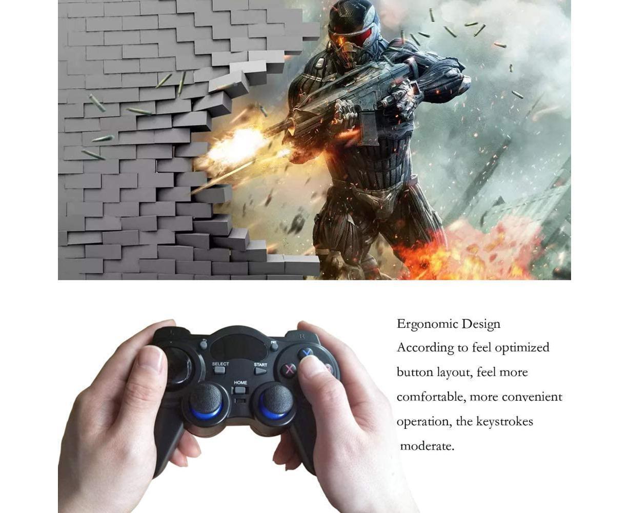 2.4G Wireless Gamepad with OTG Converter and Mobile Phone Holder for PS3 Phone Black — image 6