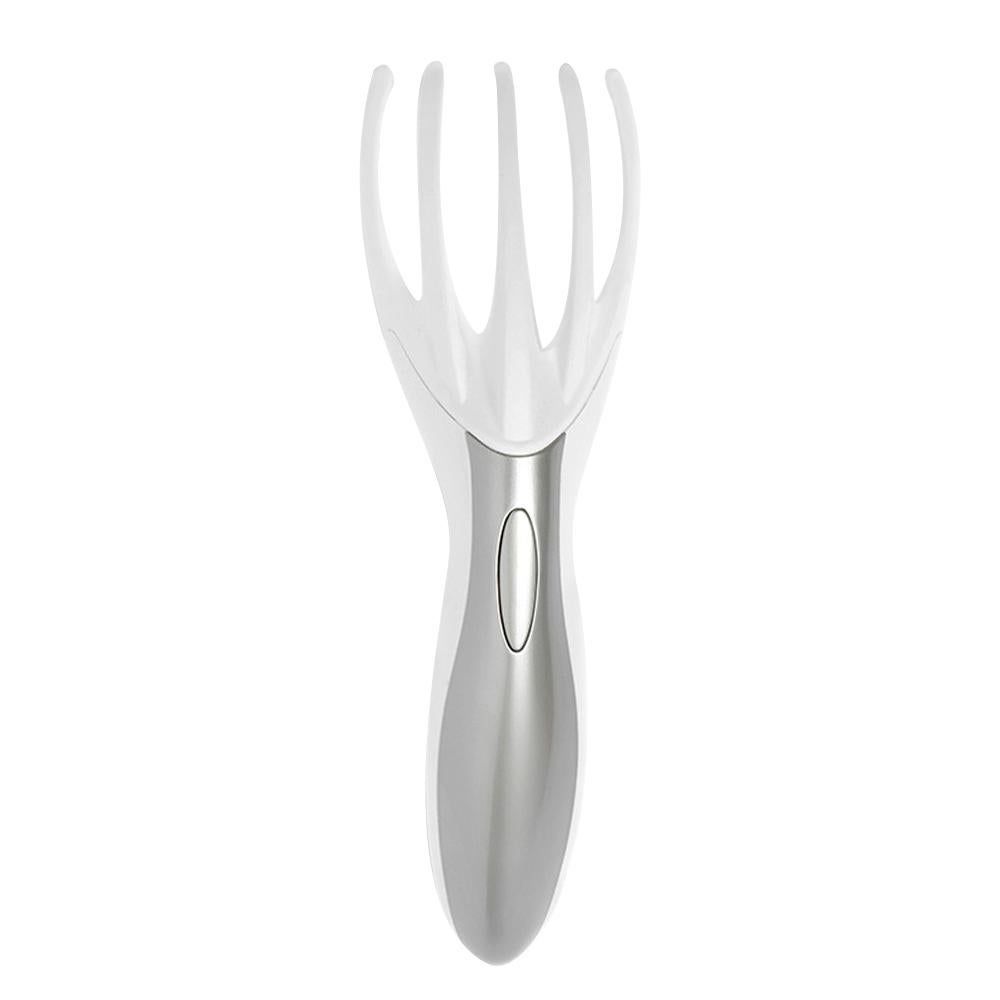 Finger Gripper Claw Massager Electric Head Massager Octopus Scalp Stress Relax -White — image 3