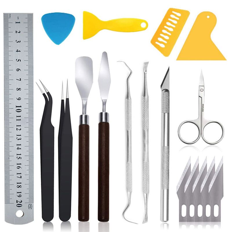 Tools for Vinyl 18Pcs Craft Weeding Tools Kits Weeding Tool Set Scrapbooking Tools DIY Art Tools Precise Vinyl Weeding Tool Kit