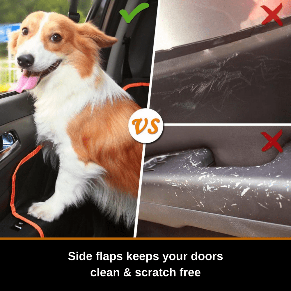 iBuddy Dog Seat Cover Car Hammock w/ Mesh Window & Dog Seat Belt โ image 5