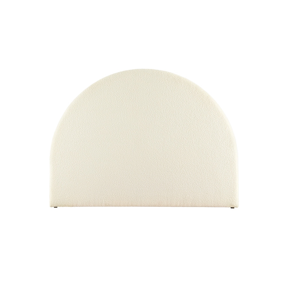 Artiss Bed Head Headboard Bed Frame Queen Boucle - GREI White — image 3