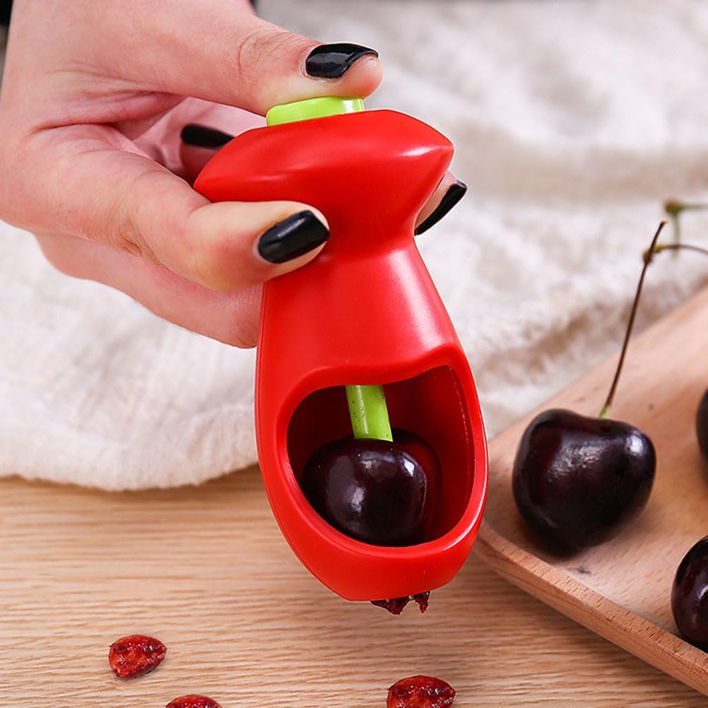 Cherry and Olive Pitter with Splatter Protection for Clean Work - Handy Kitchen Tool — image 6