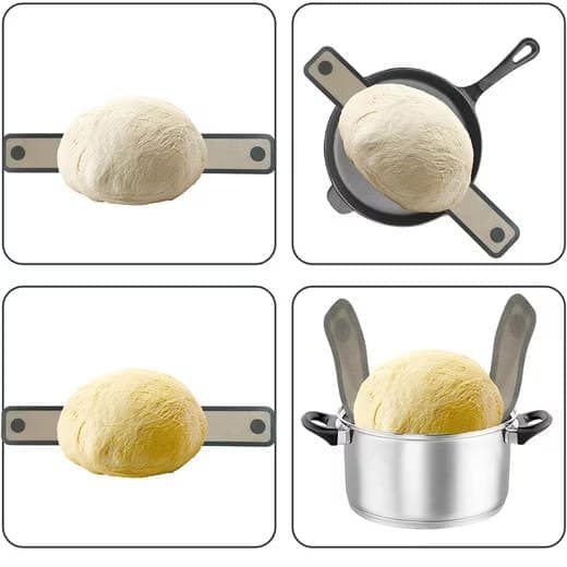 2-Pack Nonstick Silicone Baking Mat with Long Handles, Gray — image 3