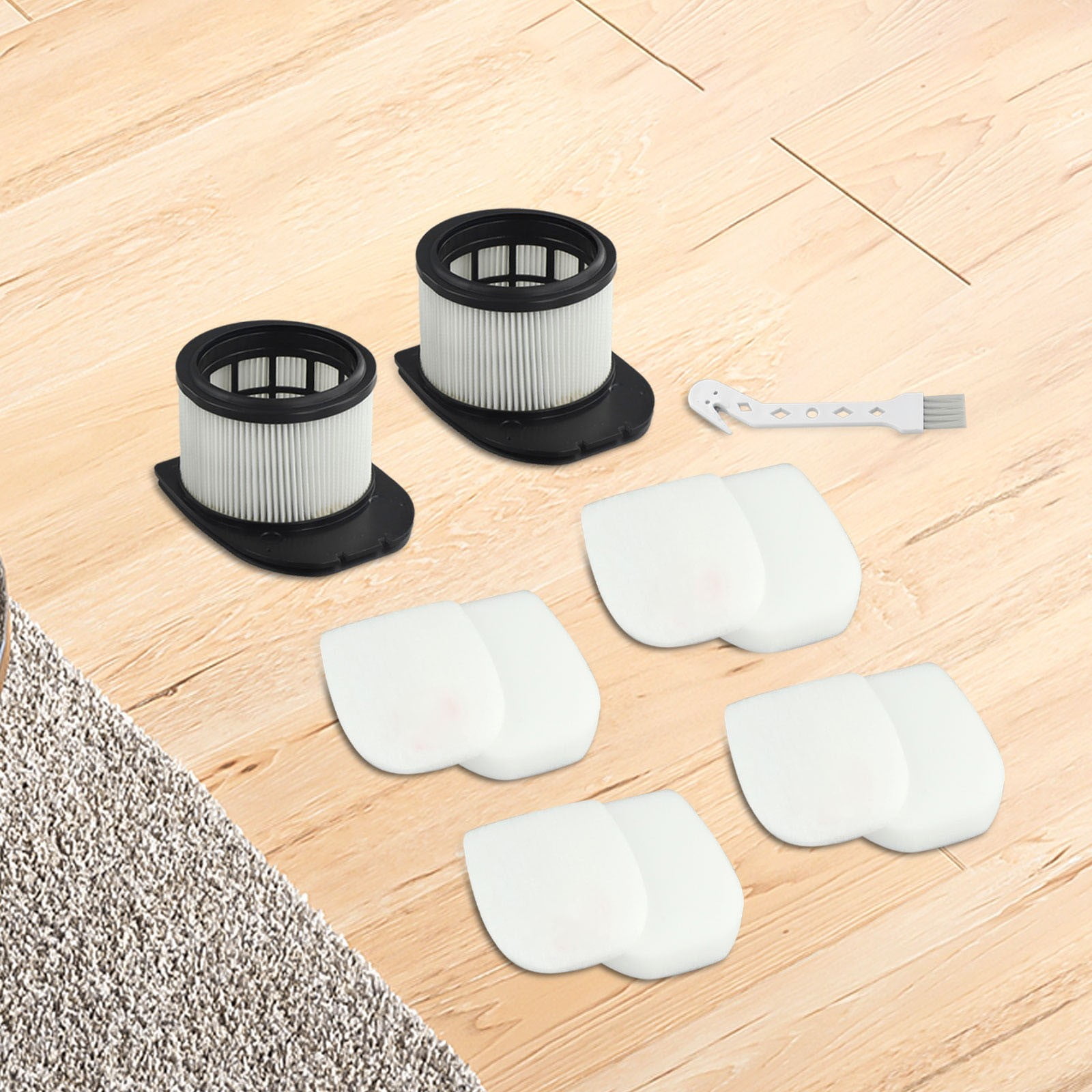 IZ400/IZ420 Filter Set for Shark Stratos Cordless Vacuum 2 Post Filters 4 Foam and Felt Filters and Cleaning Brush â image 6