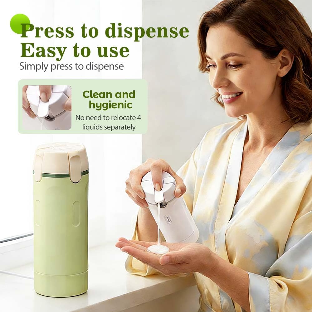4 in 1 Travel Perfume Bottle Refillable, 4 Pack 30ML Travel Bottles for Toiletries, Leak-Proof & Portable Travel Dispensers Containers for Shampoo, Lotion — image 3