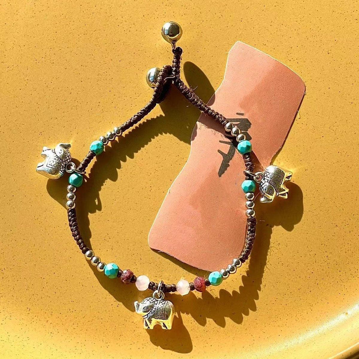 Handmade Tibetan Style Bracelet Nepal Copper Natural Stone Beads Jewelry โ image 5
