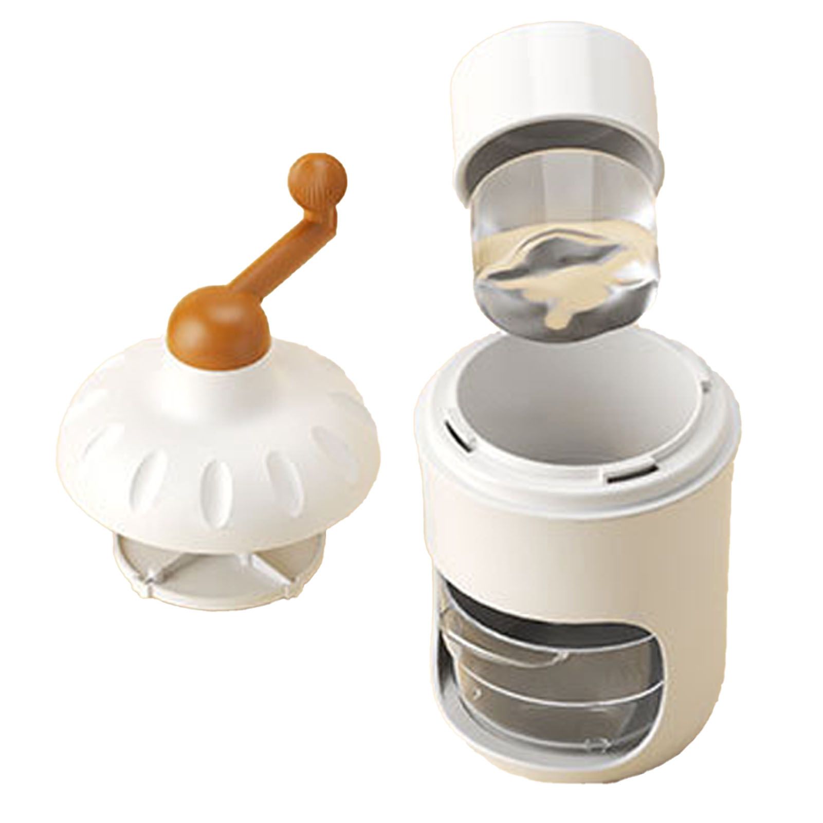 Hand Crank Shaved Ice Machine Stainless Steel Blades Safe Portable Ice Crusher for Home Restaurants Cafes Food Stalls — image 2