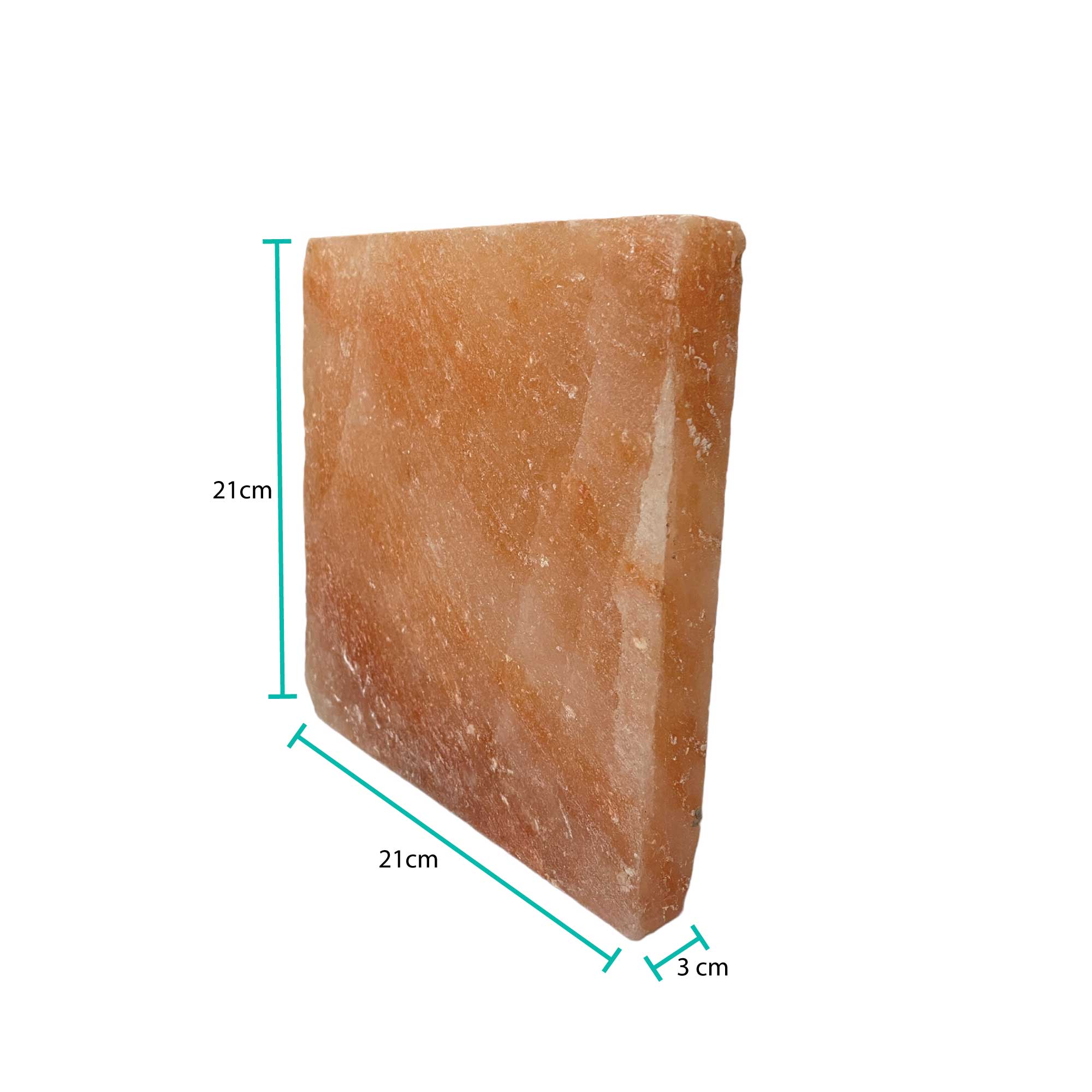 Himalayan Pink Salt Cooking Block 21 x 3cm - Square Slab Tile — image 3