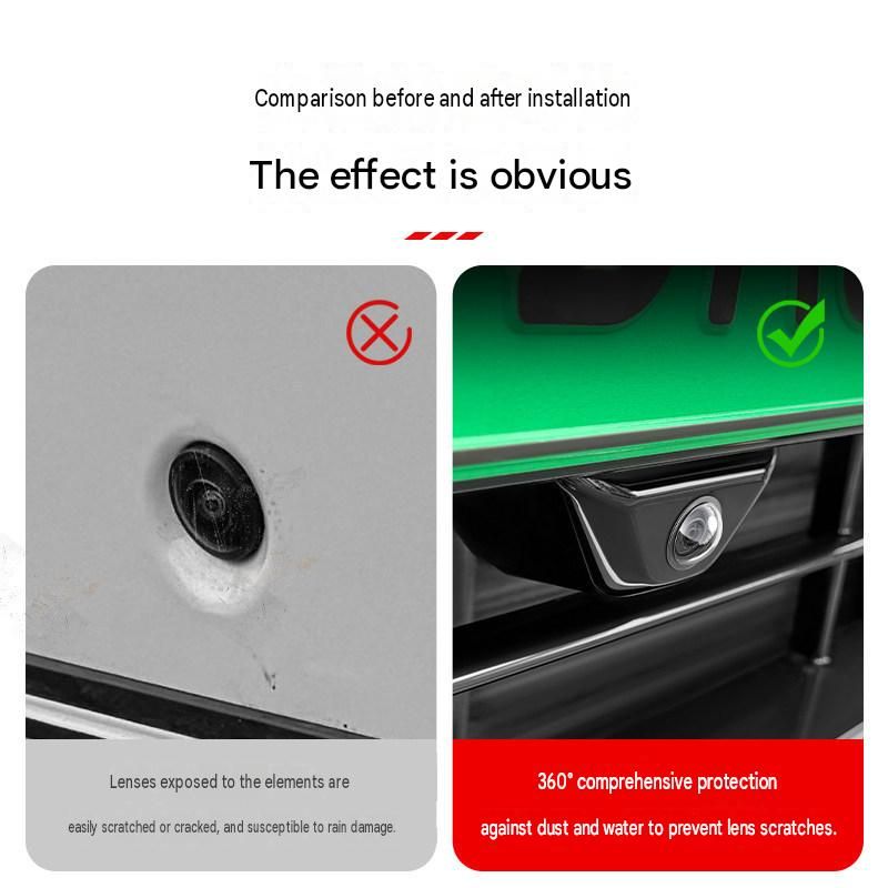 2 pair Car Camera Lens Protector Cover - ABS Material - Dustproof and Waterproof Shield for 360 Degree Reverse Imaging System - Scratch Resistant Protection — image 5