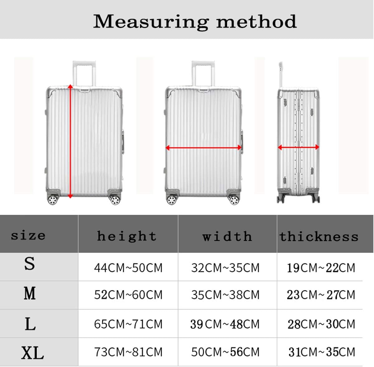 Suitcase Protective Bag Luggage Suitcase Cover Fits 18-32 Inch Suitcases Cat B XL — image 5