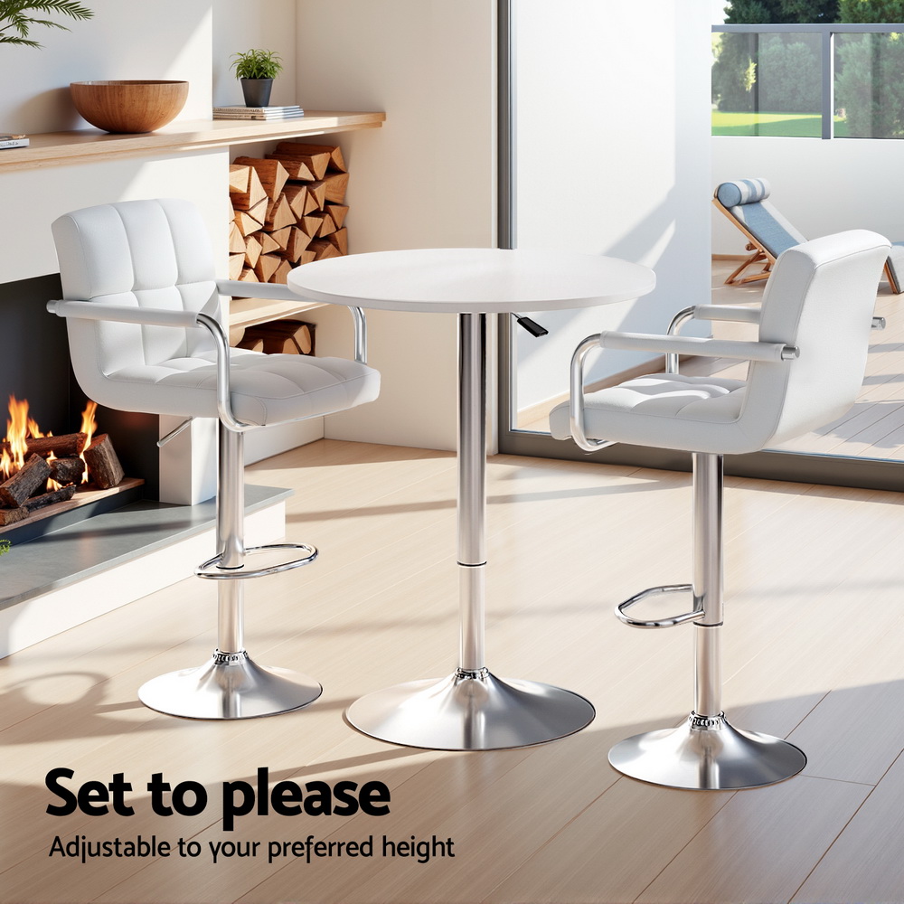 Artiss Bar Table and Stools Set Dining Desk Kitchen Chairs Cafe Pub — image 5