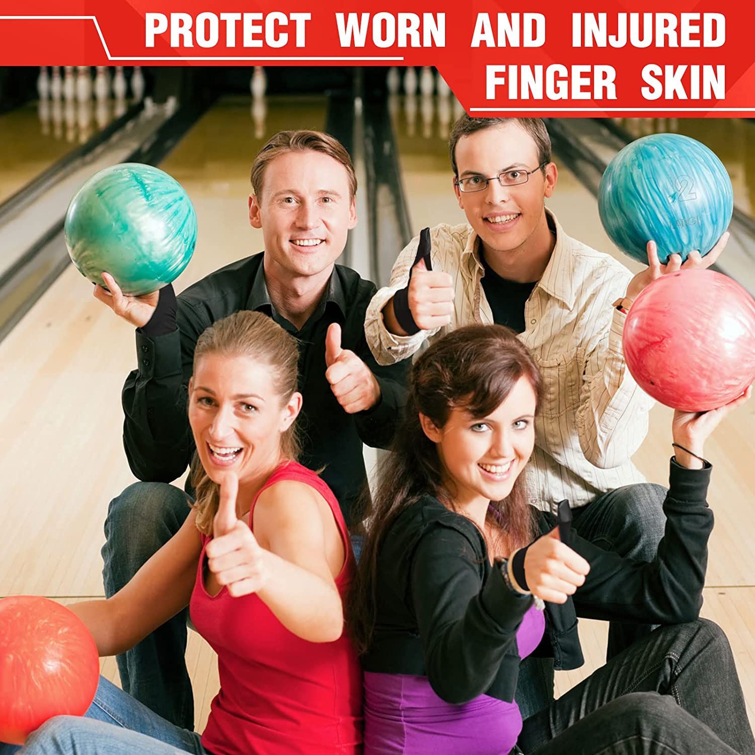 Bowling Thumb Saver Protector 2 Pcs Thumb Guard Bowling Thumb Sock Compact and Lightweight Bowling Gloves for Bowling Ball โ image 3