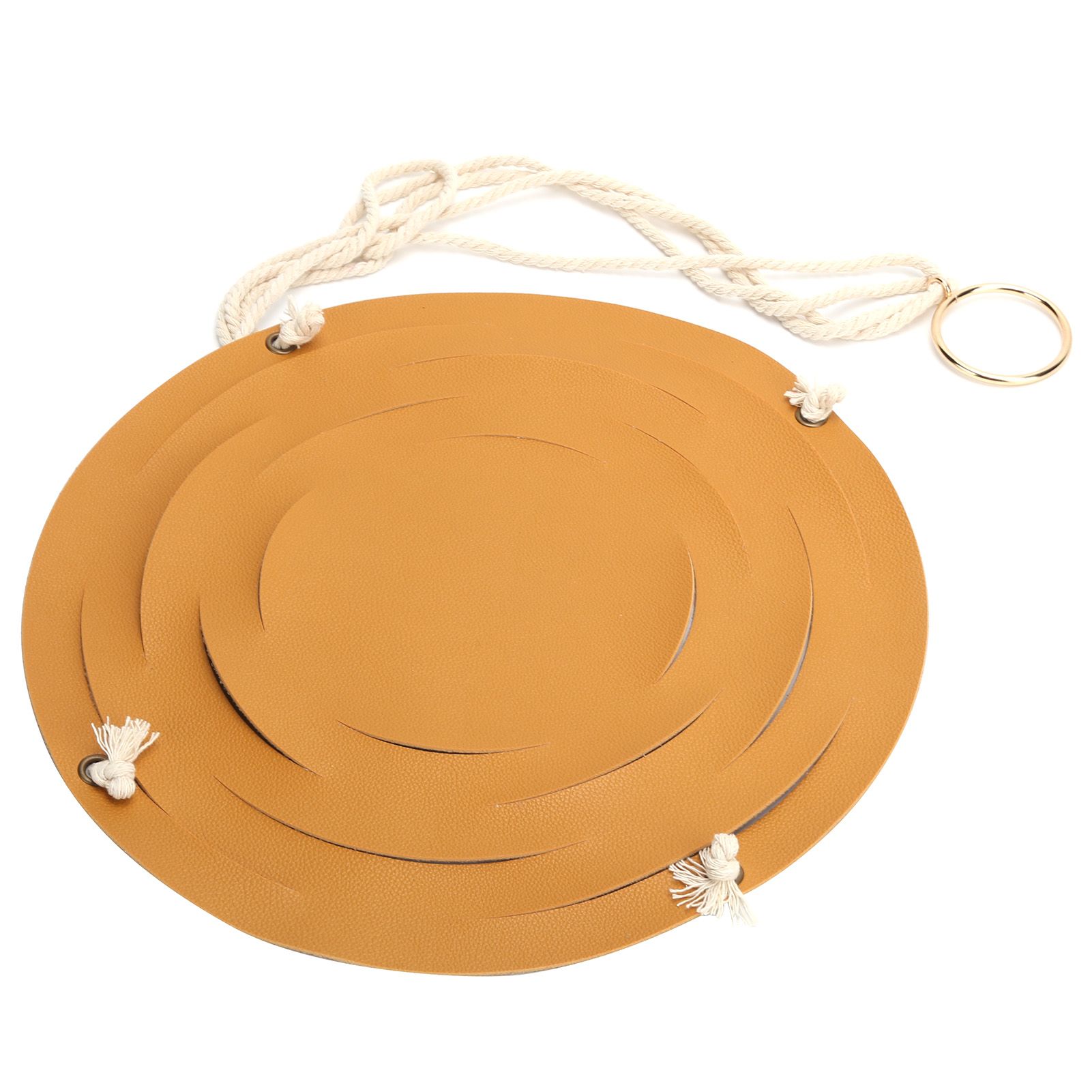 PU Leather Plant Hanger Wall Hanging Planter Shelf Flower Pot Holder Indoor Home Decor YellowL — image 5