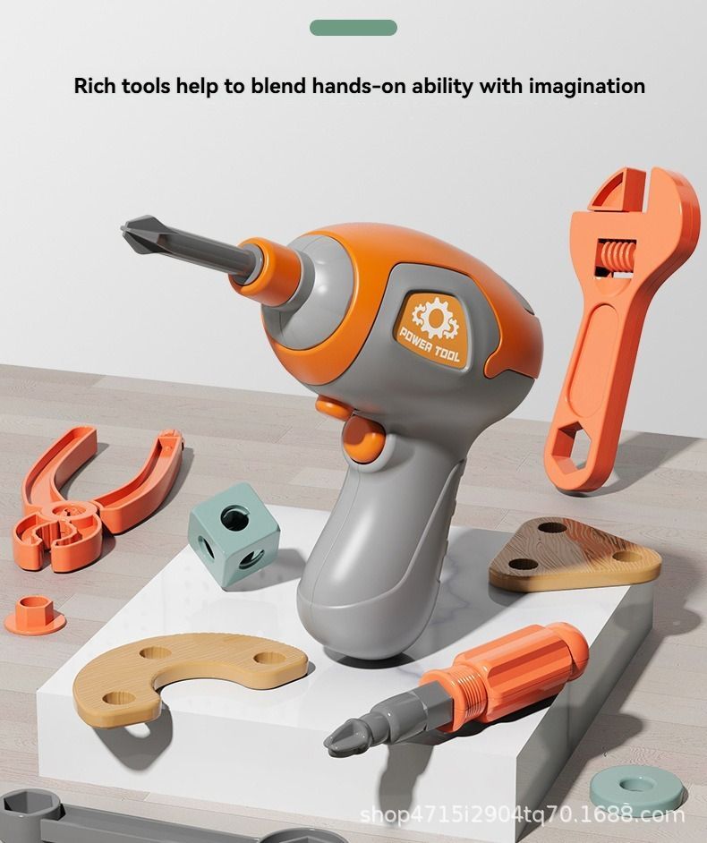 DIY assembly toy, wooden building set, electric drill toy for kids, educational construction toy, creative puzzle set, children's tool kit, Australian toy — image 3