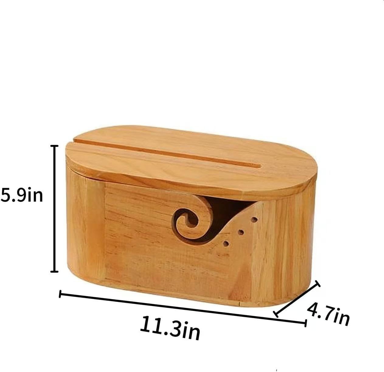 9 Piece Bamboo Crochet Hook Set with Wooden Yarn Bowl and Phone Holder โ image 3