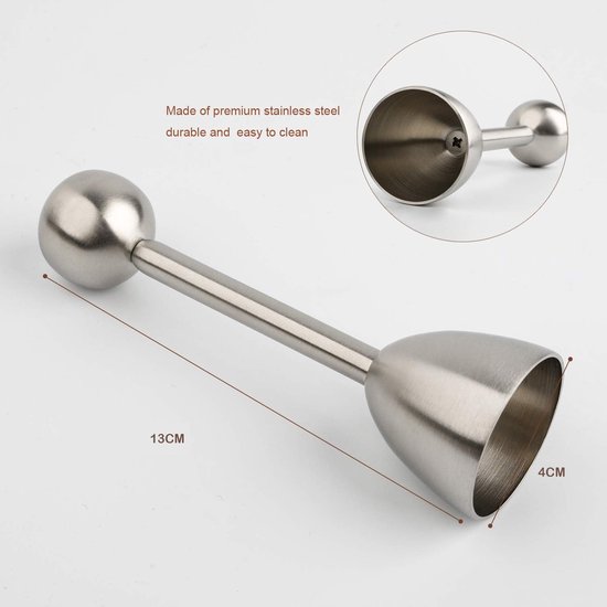 Egg Shell Cracker - Stainless Steel Manual Cutter for Perfect Cuts - Suitable for Soft- and Hard-Boiled Eggs — image 5