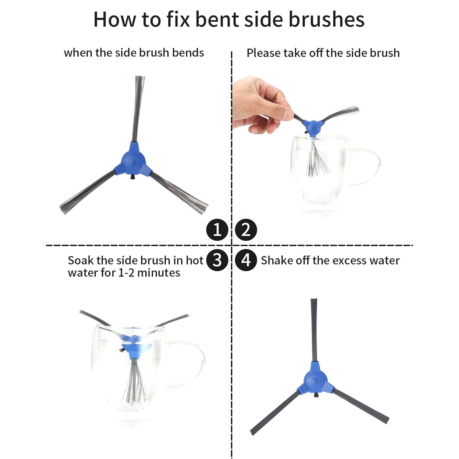 Plastic Robot Side Brush Replacement Filter Robot Vacuum Cleaner Spare Parts Replacement Part Filters For Robot Vacuum Robot โ image 4