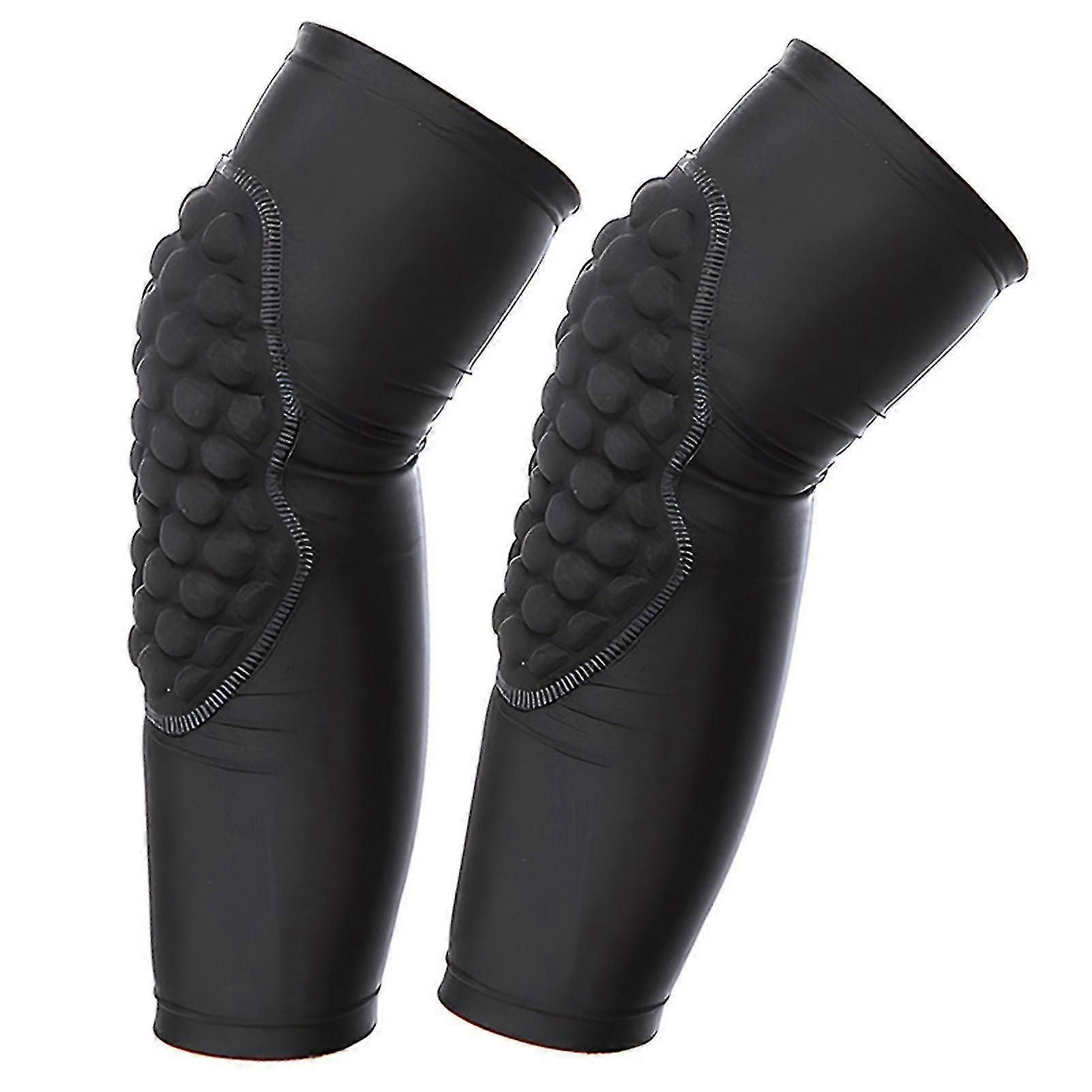 Sports Basketball Knee Pads Sports Cushioned Knee Pads For Boys and Girls - Black M