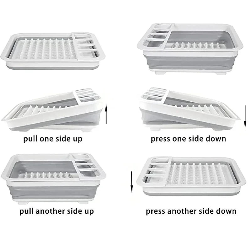 Foldable Kitchen Dish Rack Storage Tray โ image 2