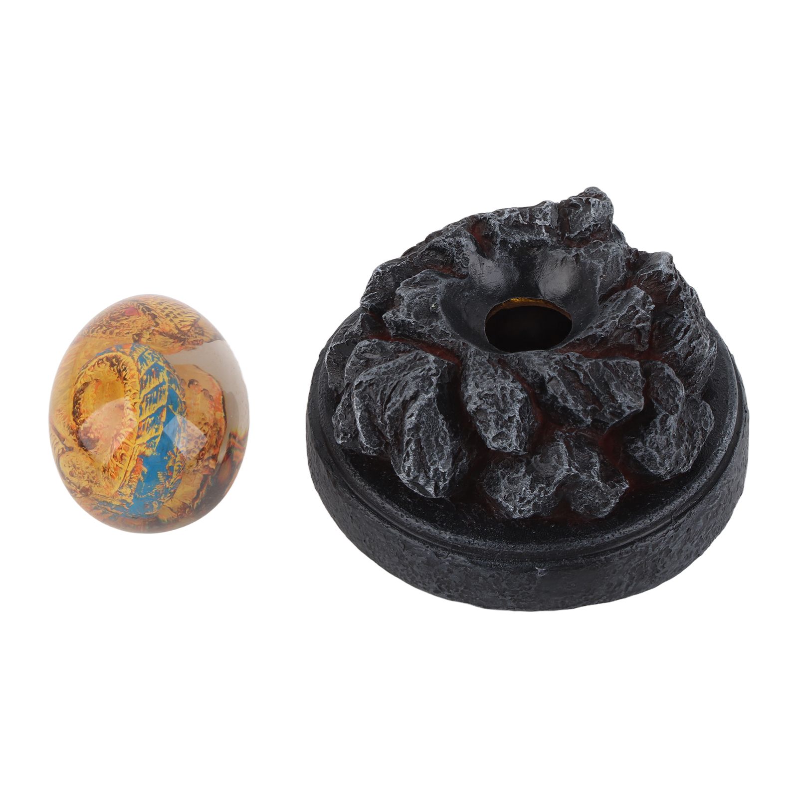Glowing Resin Saurs Egg Home Ornaments Collections and Gifts for Friends
