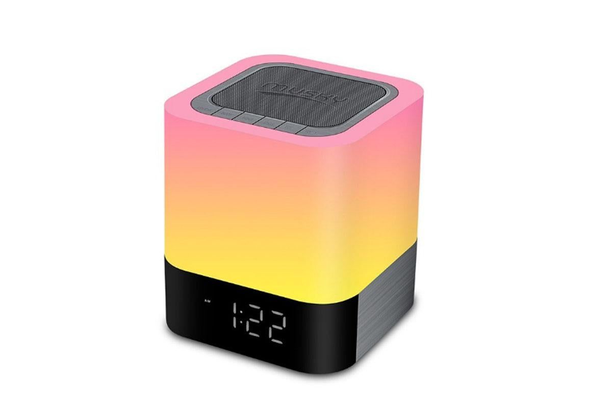 Night Lights Bluetooth Speaker Alarm Clock Bluetooth Speaker Touch Sensor Bedside Lamp Dimmable Multi-Color Bedside Lamp — image 4