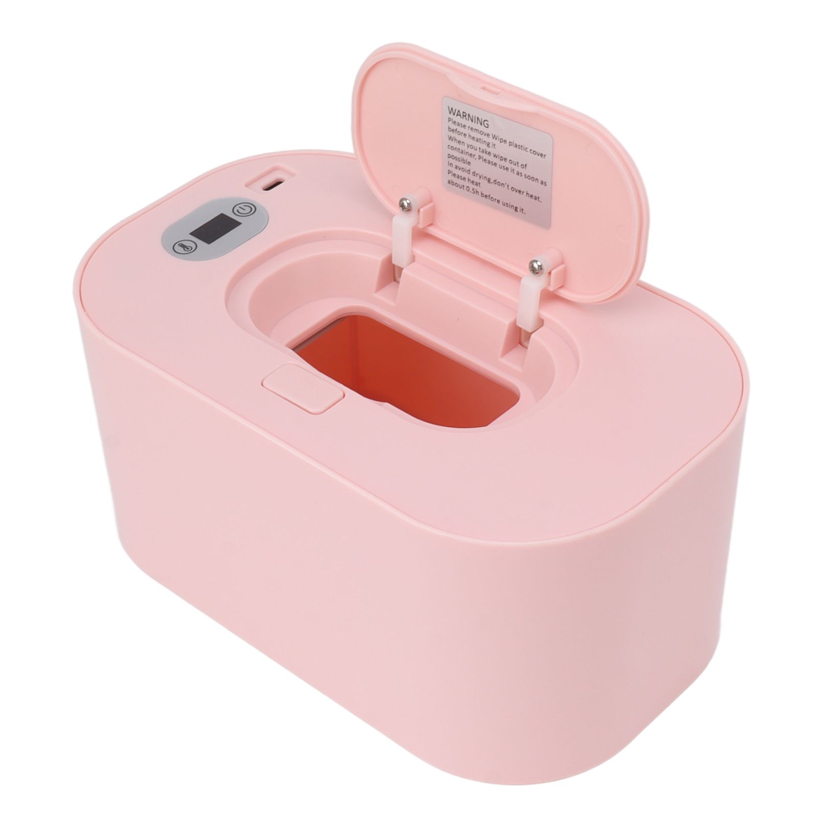 Baby Wipe Warmer USB Constant Temperature Portable Wipe Heater Temperature Adjustment Warm Keeper Dispenser 5V Pink โ image 4