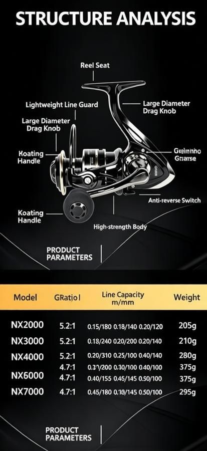 All Metal Spinning Fishing Reel - Ultra Smooth 5.2:1 Gear Ratio Saltwater Freshwater - Corrosion Resistant CNC Machined Fish Reel for Surfcasting Kayak - 5000 โ image 5