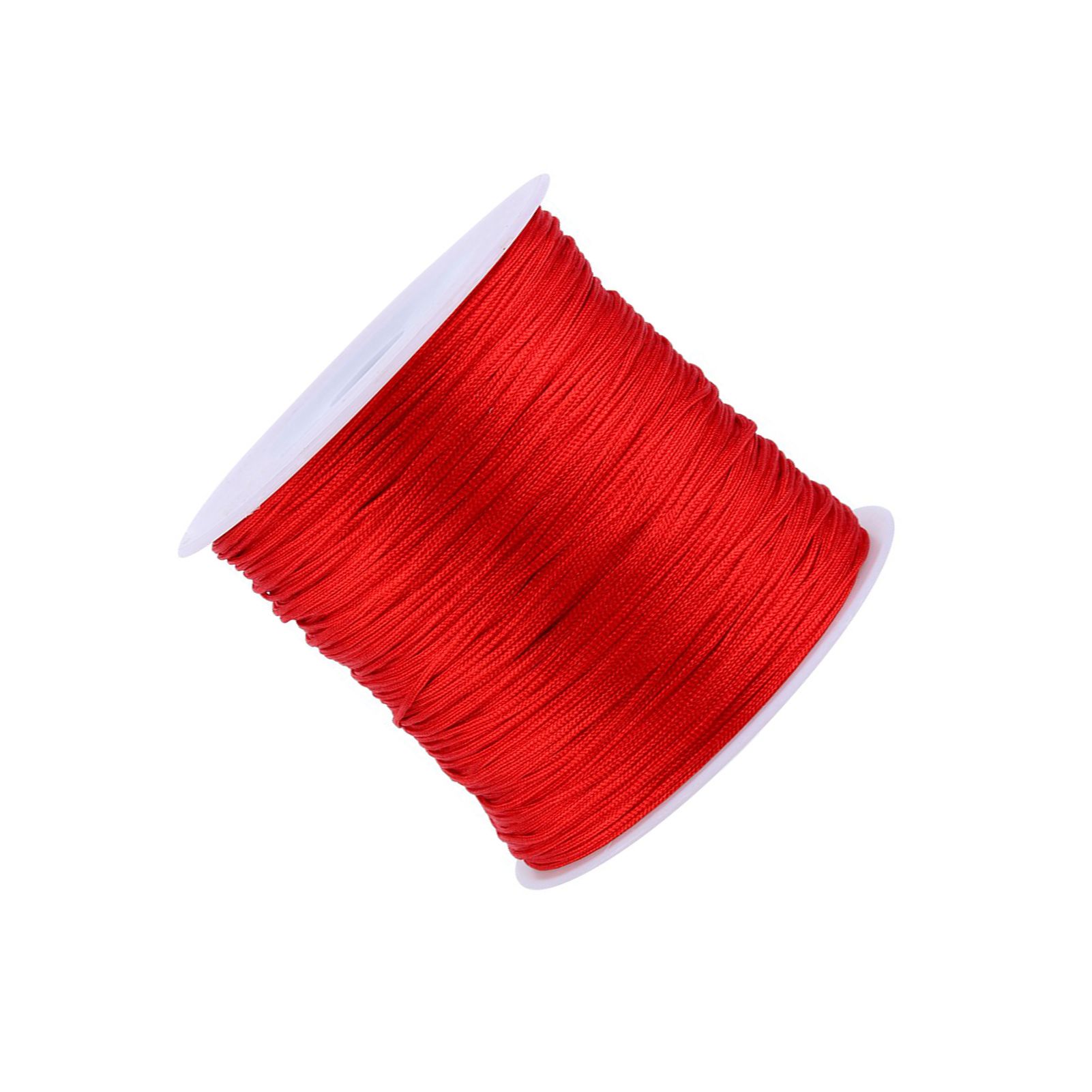 100M x 0.8mm Nylon Chinese Knot Cord Rattail Macrame Shamballa Thread String Red โ image 6