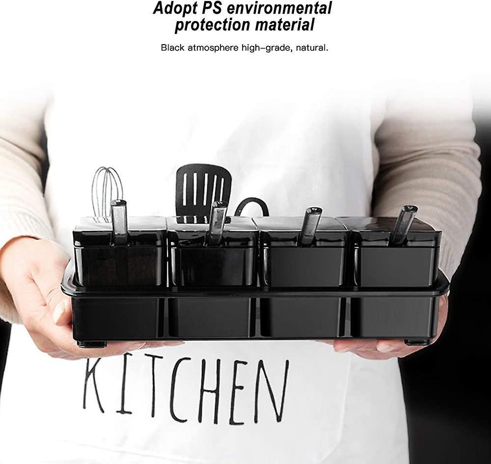 Set Of Condiment Boxes With 4 Removable Compartments For The Kitchen, Condiments — image 5