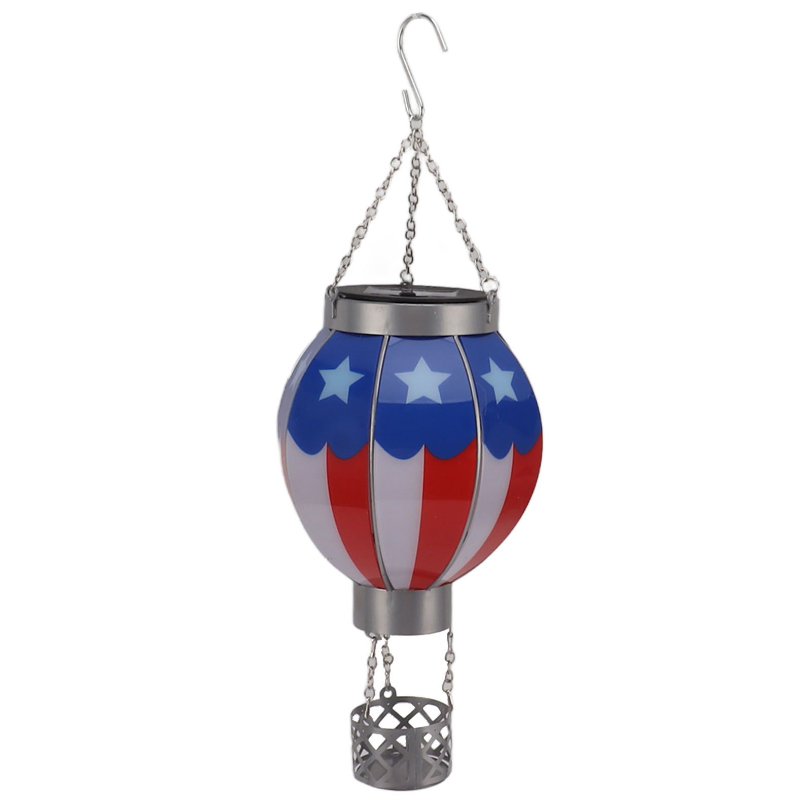 Solar Lantern Hot Air Balloon Eco Friendly Warm Lighting Hanging Lights for Home Decoration Outdoor — image 3