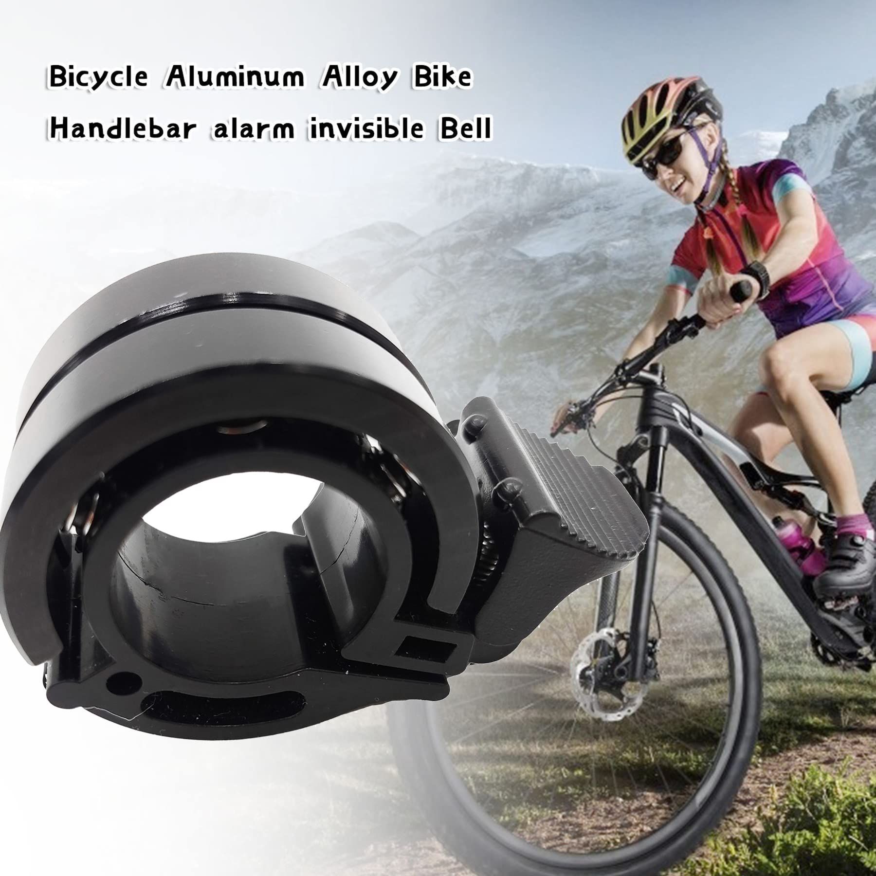 Bicycle Bell, Double Bell Aluminum Safety Bicycle Handlebar Bell with Loud Crisp and Clear Sound,Bicycle Bells for Adults — image 4