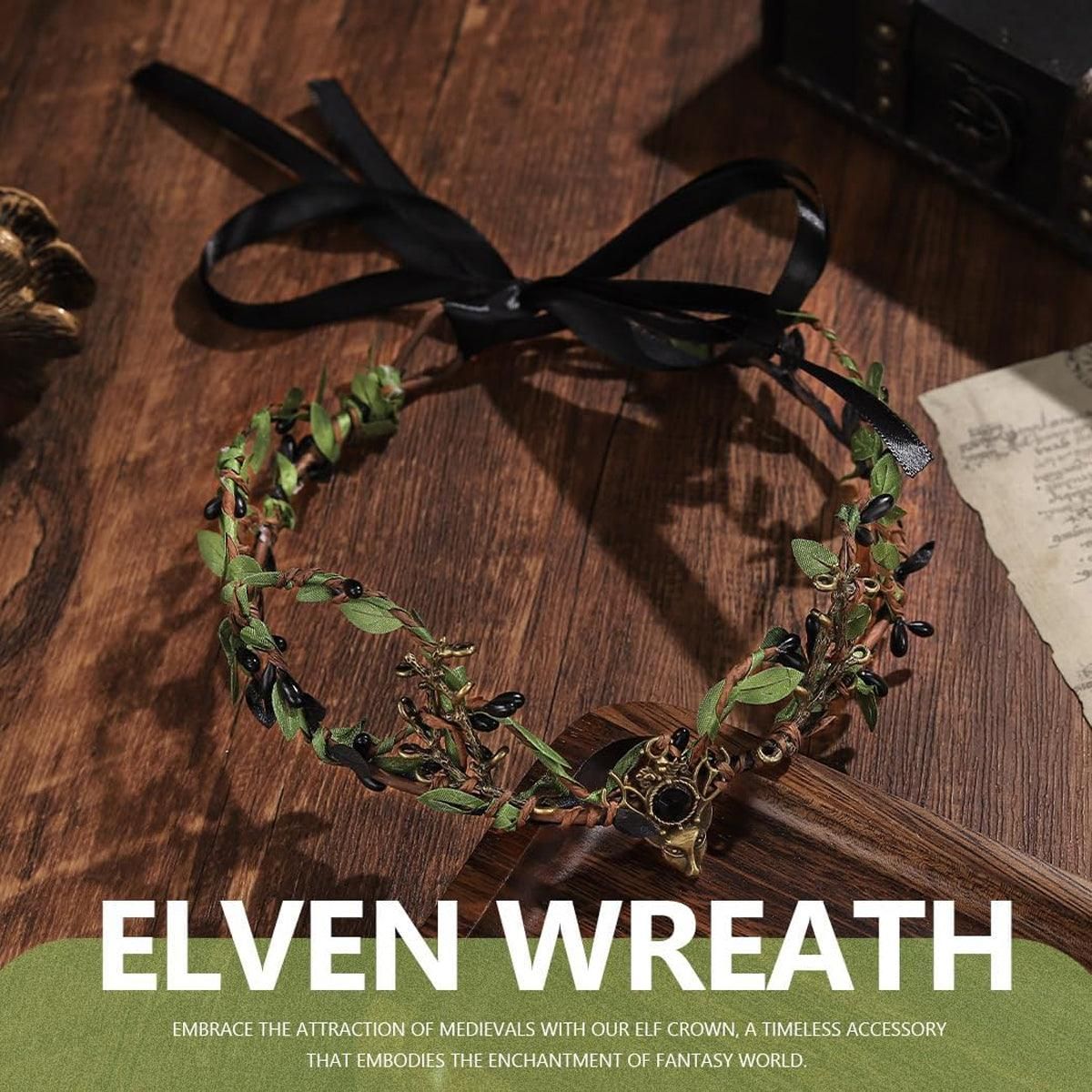 Crown Mori Leaf Hair Bands Floral Wreath Headdresses Wedding Party Accessories — image 6