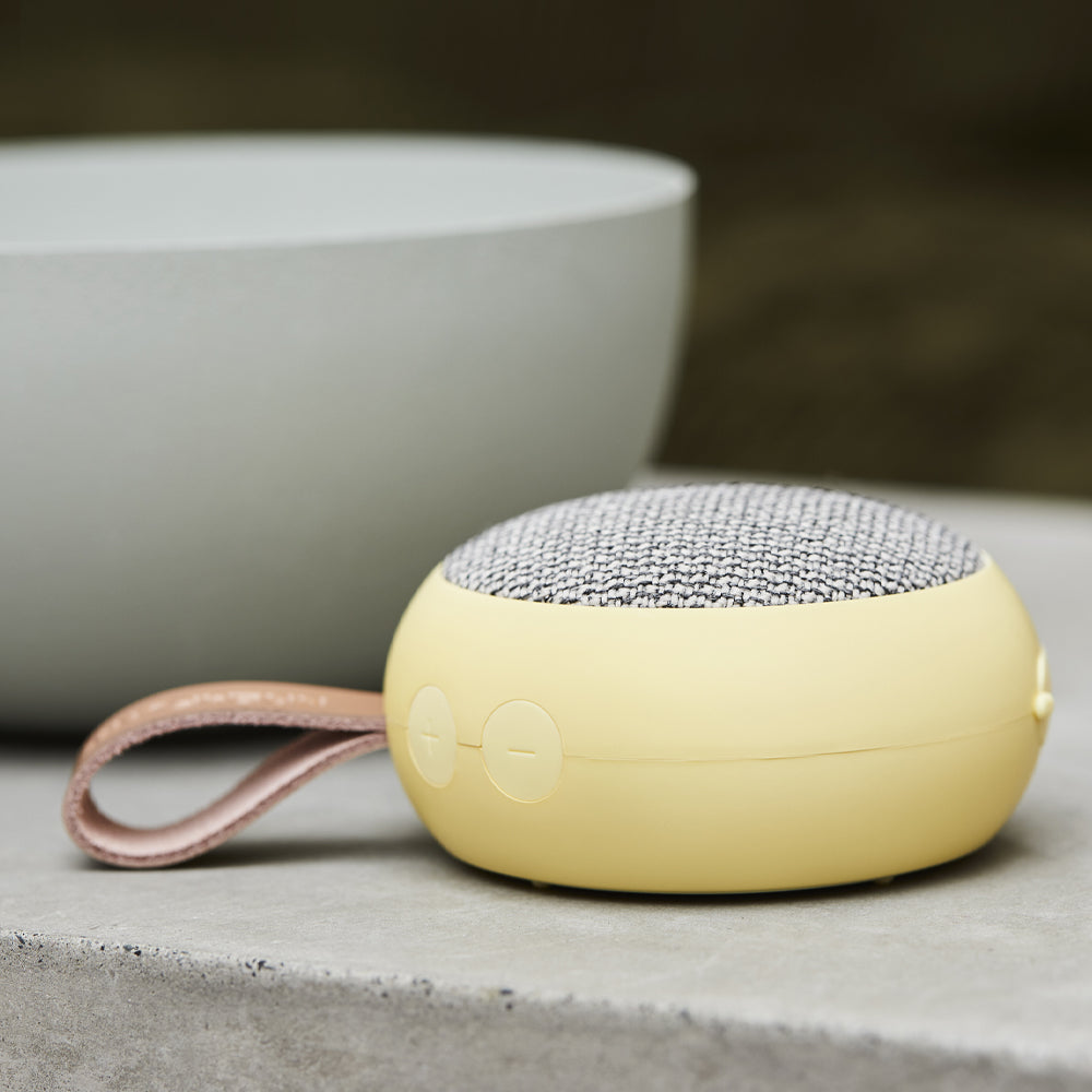 Kreafunk Ago 2 Fabric Bluetooth Speaker - Soft Yellow — image 3