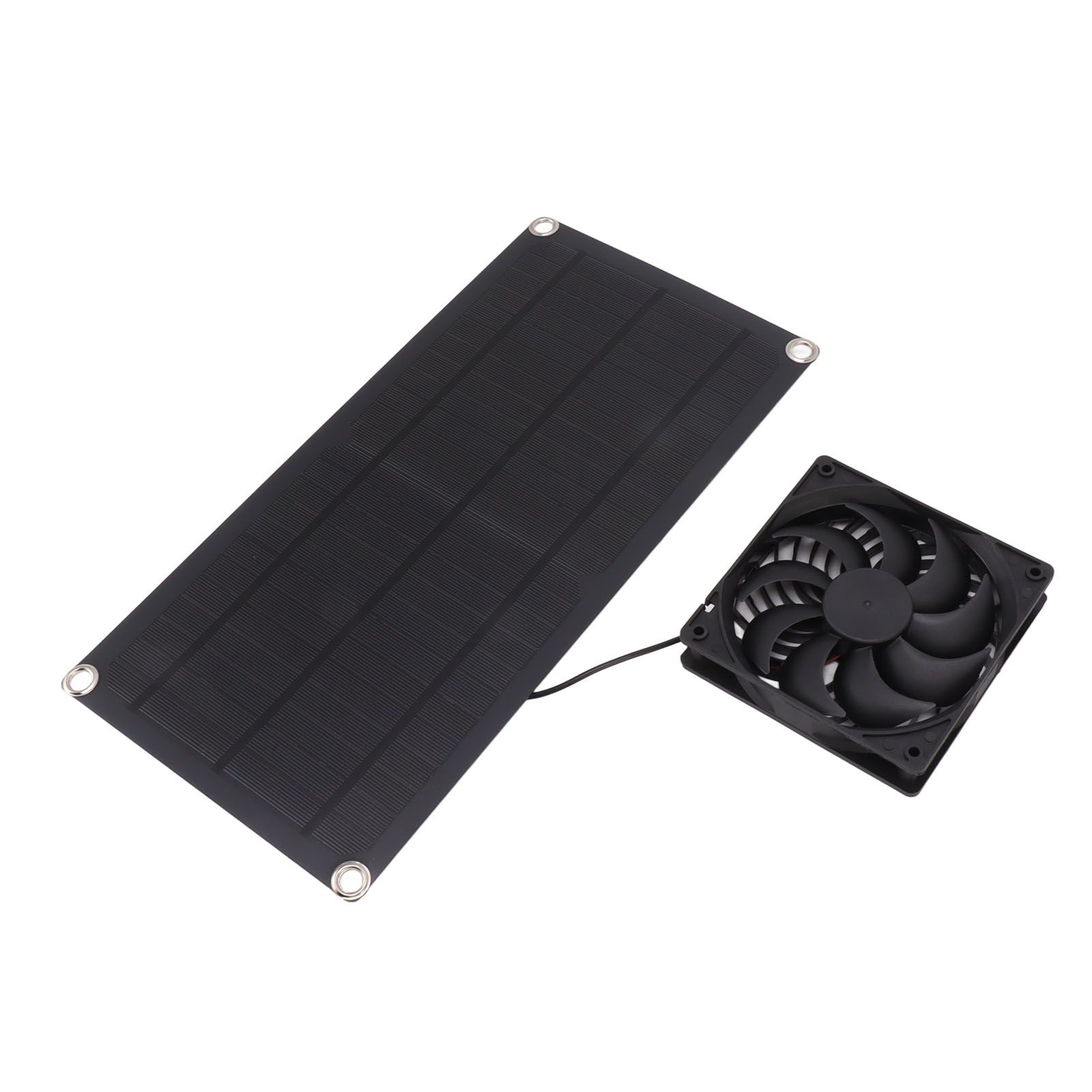 Solar Powered Fan Portable Monocrystalline Silicon 10W IP65 Waterproof Exhaust Fan for RV 18V — image 4