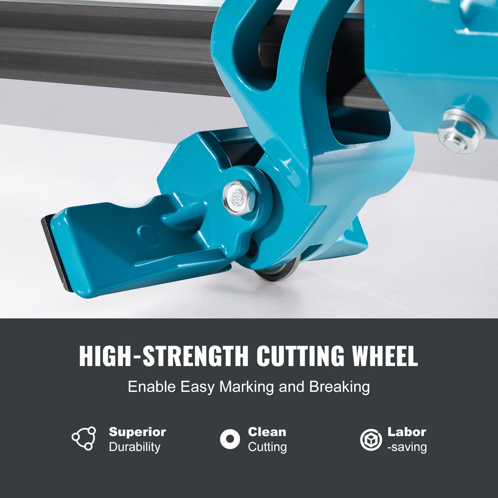 Manual Tile Cutter, 1200mm, Porcelain Ceramic Tile Cutter with Tungsten Carbide Cutting Wheel, Infrared Positioning, Anti-Skid Feet, Durable Rails for โ image 5