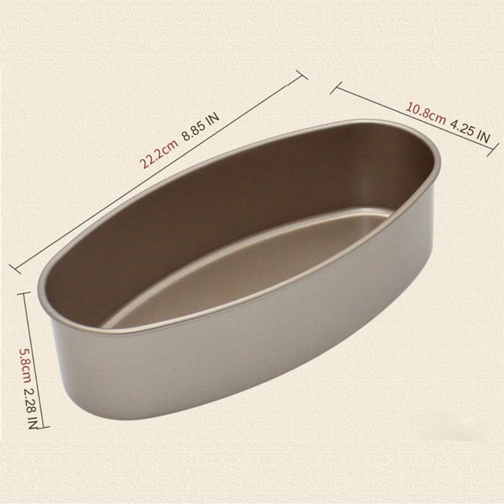 Oval Shape Nonstick Baking Tray Bread Loaf Mold Cheese Cake Tin Cake Pan Kitchen Cooking Baking Tool — image 2